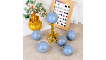 Wholesale Bulk Reiki Gemstone Ball Healing Crystal Ball Angelite Sphere for Decoration1