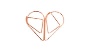 Custom Paper Clips & Rose Gold Bookmarks - Office Décor Accessories1