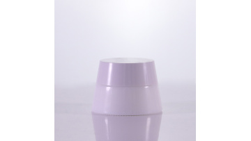 special shape opal white jar with white cap