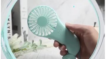 Powerful Small Personal Gift Fish Shaped Rechargeable Battery Handheld USB Mini Cooling Fan  for Home Office Outdoor Travel1