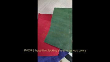 PVC/PS base film flocking sheet velvet finish