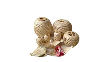 Bamboo Products Hand Woven Fruit Picking Basket1