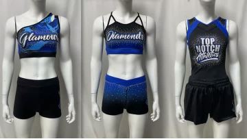 Girls cheer practice wear