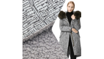 Custom No Bonding Double Face Polar Sherpa Fleece 100%Polyester 430GSM Yarn Dyed Knitted Fabric for Overcoat1