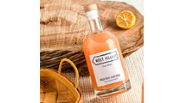 Wholesale Custom Flint Clear Round Classical Empty Brandy Gin Rum Vodka Tequila Liquor Glass Bottle with Cork Stopper1