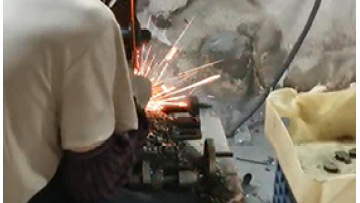 Exhaust valve fittings steel lost wax casting