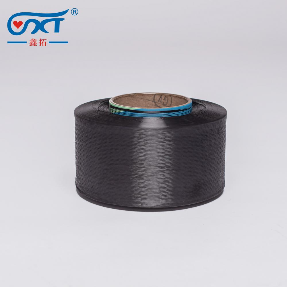 Raw Black  High quality wholesale 100% polyester textile poy 100/144 yarn