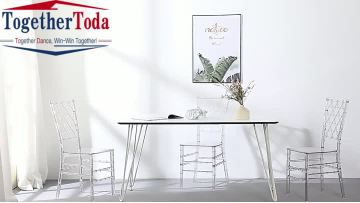 Transparent bamboo chair