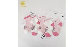 Cartoon Melody Short Socks for Girls Pink Socks