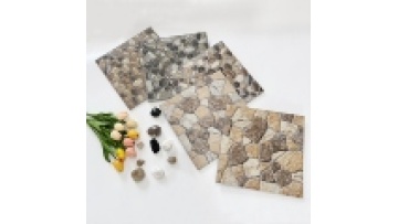 300x300mm Matte Surface 3D Concave Convex Cobblestone Floor Tile for Veranda and Balcony1