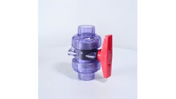 clear double active ball valve