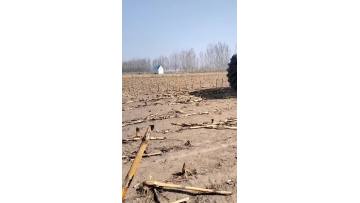 Heavy duty plowing rake field operation