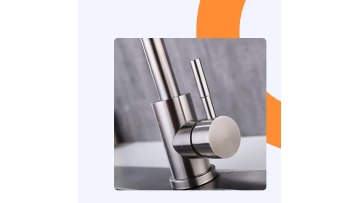 Rotatable Spout Kitchen Faucets with Brushed Nickel Finish1