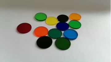 Colored optical glass