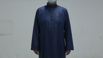 Dubai Abayas Design Saudi Long Sleeve Dresses For Muslim men Kaftan Dress al haramain1
