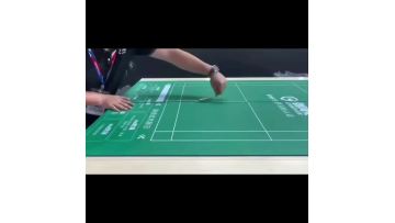 Zipper-style link badminton flooring