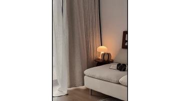 black wrapped edge blackout curtains (qiujing)