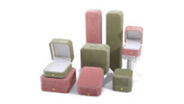 Wholesale custom luxury octagonal shape jewelry box bracelet gold wire gold buckle jewelry box velvet necklace ring jewelry box1
