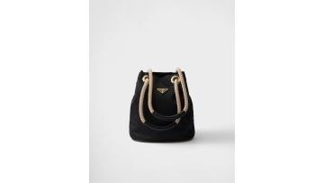 Braided Handle Bucket Bag