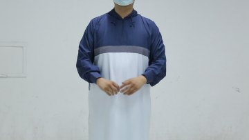 Wholesale new fashion india clothing muslim mens thobe jalabiya for men silamic dress for man hooded thobe1
