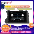Navifly 4G LTE Android Car GPS Navigation radio For SsangYong Kyron Actyon 2005-2013 IPS DSP Multimedia carplay WIFI Voice