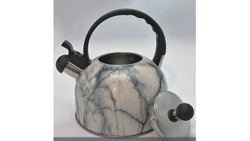 FH-005WM White marble-coated water kettle