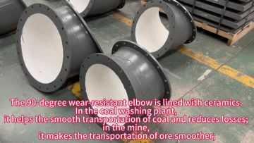 90-degree wear-resistant elbow