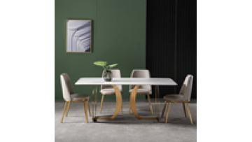 Wholesale Modern Dining Table 12 Seats Artificial Marble Home Furniture1