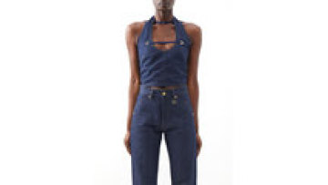 Ladies Tops Latest Design Denim Sleeveless Women Sexy Tube Top High Quality1