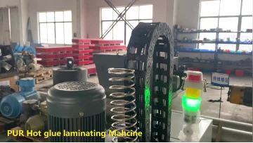 PUR hot glue laminate machinery 
