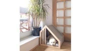 indoor modern simplicity custom assemble large canvas solid wood  balcony  living room cat pet Detachable wooden house1