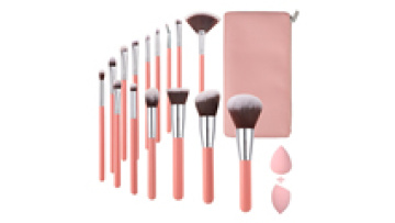 Customised Vegan Synthetic Makeup Brush Set with Private Label and Case1