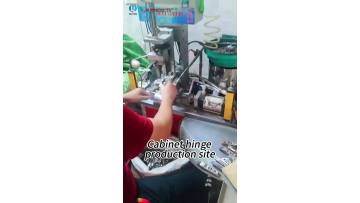 Cabinet hinge production site