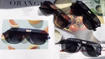 2022 hot sale double bridge acetate sunglasses