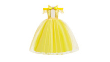 Girls Party Costume Halloween Belle Princess Fancy Dress Birthday Wedding Cosplay Long Dress Kids Elegant Layered Ball Gown1