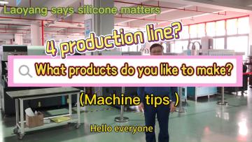 4 silicone rubber & PVC drop molding production line