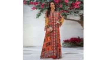 NEW 2026 Wholesale Ramadan Dubai Modest Muslim Women Abaya Dress Long Sleeve Flower Print Closed Long Abaya Dress1