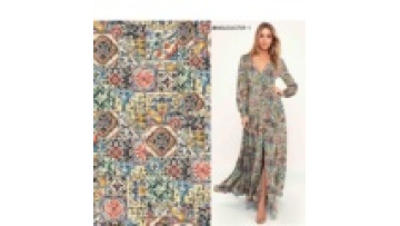 Shaoxing 100% Viscose Rayon Print Fabric for Garments1