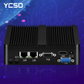 YCSD Fanless Mini Pc Intel Celeron j1900 Win Windows 10 7 Linux Thin Client Minipc Pfsense Micro 2Lan Port Tv Desktop Computers