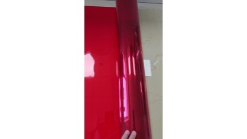 video Red Transparent PVC