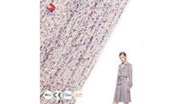 Factory Supplier Fabric 42.3%polyester 56.7%cotton 1%metallic Lurex Yarn Dyed Woven Tweed Fabric for Coat1