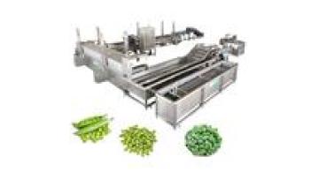 Organic Peas and Green Beans Processing Line: Sheller, Washer, Cleaner, Blancher, Dryer, IQF Freezer1