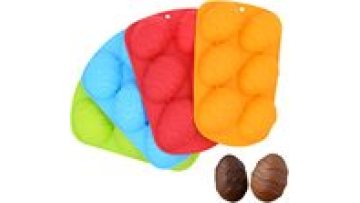 Bpa Free Food Grade Silicone DIY Chocolate Bakeware Pan Silicone heat resisting 6-Cavity Easter Egg Shape Cake Baking Mold1