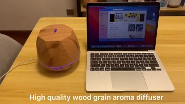 500ML Home Appliance Body Care Wooden Grain humidifier Cool Mist Ultrasonic Aroma Air Humidifier Essential Oil Diffuser1
