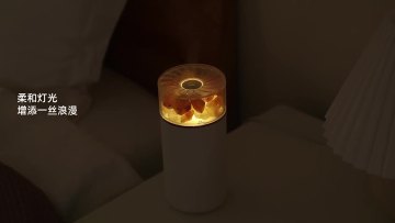 3 in 1 Himalayan Salt Lamp Essential Oil Diffuser,Rechargeable Ultrasonic Aromatherapy Diffuser, 400ML Mini Portable Humidifier1