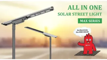 Whc IP65 All in Two Intergrated Split Solar Panel LED Street Light1