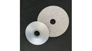 Brazing through diamond grinding wheels