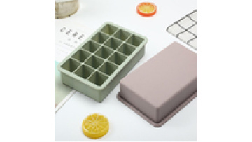 Silicone ice  mould making ice box  household artifact quick silicone freezer tray with lid1