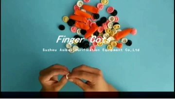Dust-free and powder-free crimped disposable finger covers high elasticity protective latex finger cots1