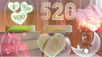 Top Seller Novelty Cute 3D Acrylic Decorative  Led Table Night Light For Christmas Wedding Holiday Party Kids's Gift1